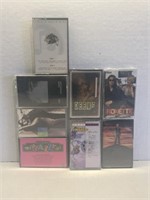 Lot of 8 Vintage Cassette Tapes