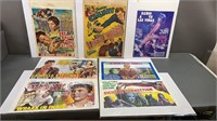 7pc Vtg Belgian Movie Posters