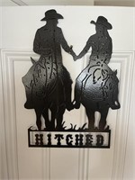 "Hitched" heavy gauge locally made metal art