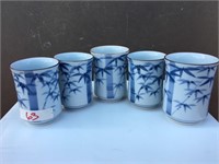 Handpainted Porcelain Sake Cups