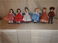 Six Madame Alexander dolls: