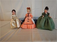Three Madame Alexander dolls: