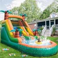 Kids Inflatable Water Slide, 21x9x12ft