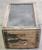 Vintage Wood Military File Drawer
