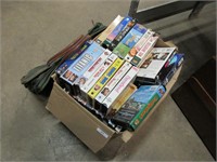 $Deal Assorted VHS, tapes and carrying bag