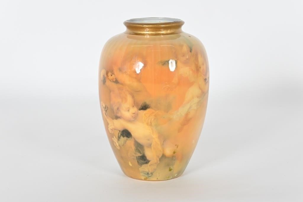 Vintage Cherub Vase