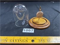 Antique Pocket Watch in Glass Domed Display