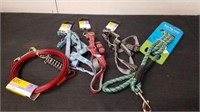 Three new up to 20 lb pet harnesses, at 20 ft tie