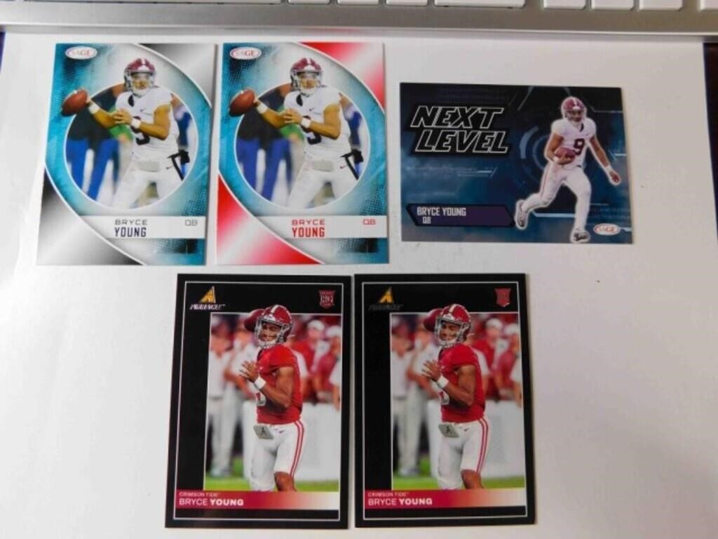 5 Bryce Young football Univ Alabama card