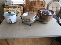 Electric fry pan, crock pot, rice cooker