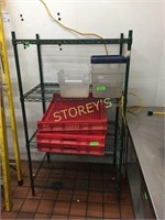 4 Tier Epoxy Coated Metro Rack