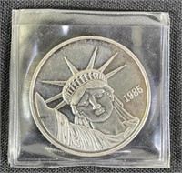 1985 Statue Of Liberty 1 Troy Ounce Coin