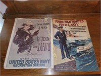 Navy recruitment posters