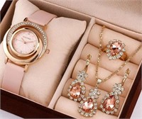 5 PC Set Luxury Watch & Jewelry set