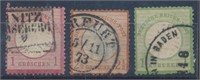 GERMANY #17, #19 & #21 USED AVE-FINE