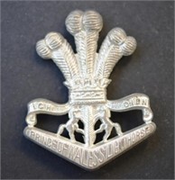 Prince of Wales light horse cap badge