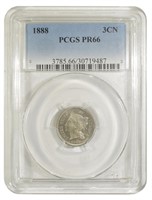PCGS Proof-66 1888 Nickel Three-Cents