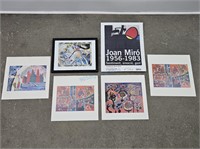 Miro + Kandinsky + Pellan Prints Unframed