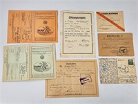 ASSORTED LOT OF MISC. GERMAN WWII PAPERWORK