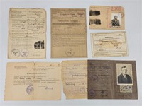 ASSORTED LOT OF GERMAN WWII PAPERWORK