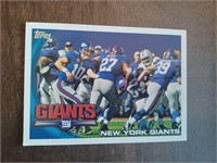 Vintage NY Giants team football card, .2010