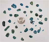 TURQUOISE SOME DRILLED & CABOCHONS