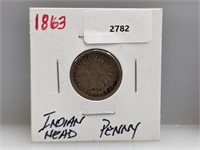 1863 Indian Head Penny