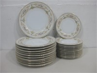 Assorted Holly China Plates Largest 10"