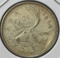 Silver 1968 Canadian dime