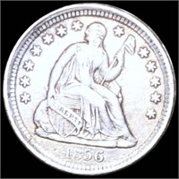 1856 Seated Liberty Half Dime NEARLY UNC