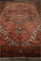 Heriz Hand Knotted Rug 9.6 x 12.10ft