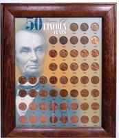 1951-2000 Framed "50 Years of Lincoln Cents"