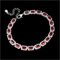 Natural Pigeon Blood Red Ruby  Bracelet