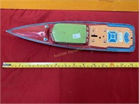 Lindstrom Tin Toy Boat, missing parts