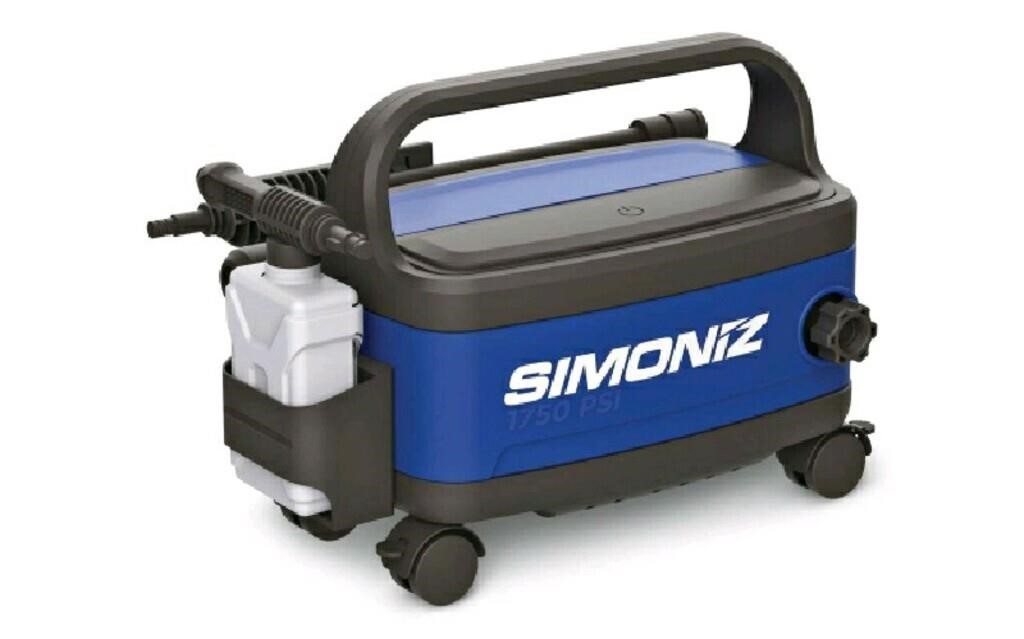 New Simoniz 1750 PSI 1.8 GPM Wheeled Electric Pres