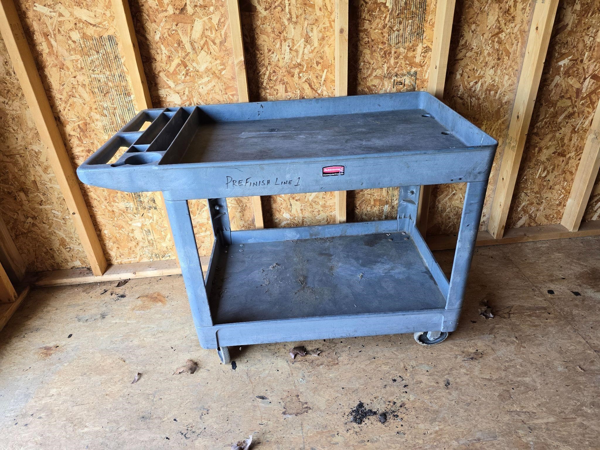 Rubbermaid Grey rolling Cart