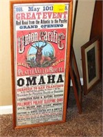 UNION PACIFIC FRAMED POSTER