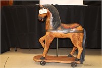 Rolling Wooden Horse