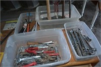 4 Plastic Boxes of Tools