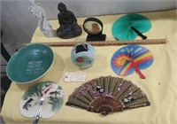 California Pottery Japan fans incense burner more