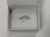 14k white gold Ladies Diamond Engagement Ring