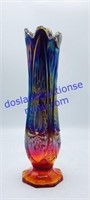 Indiana Heirloom Carnival Glass Vase (12”)