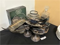 Lot Of Assorted Vintage Silver Plate