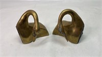 Brass swans bookends