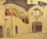 Arthur Segal 1875-1944 Romanian Oil on Canvas