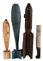 Collection of WWII U.S.  Aircraft Training Bombs