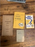 Vintage Book Lot 1957 Baseball guide