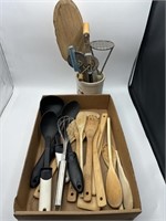 Kitchen wooden Spoons, cooking utensils