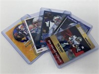 (5) Tom Brady Rookie Football Cards