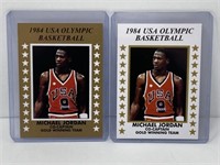 (2) Michael Jordan 1984 USA Olympic Rookie Promo